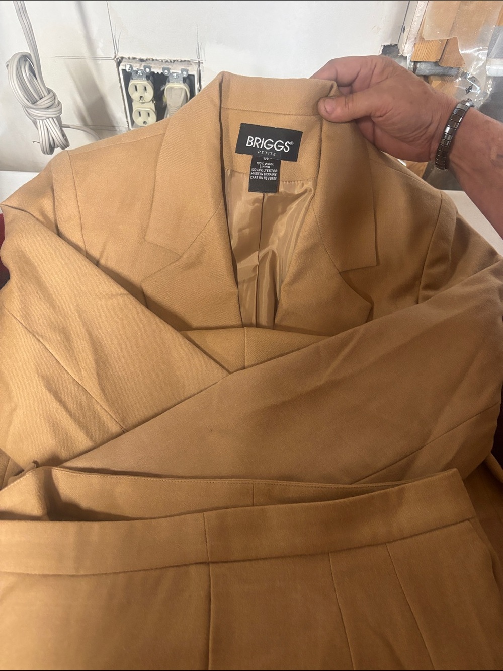 BRIGGS Camel Tan Blazer